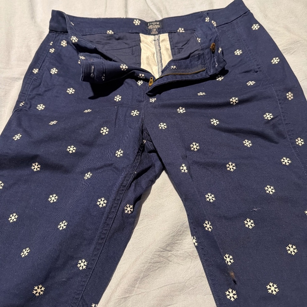 JCrew High-Rise Girlfriend Chino